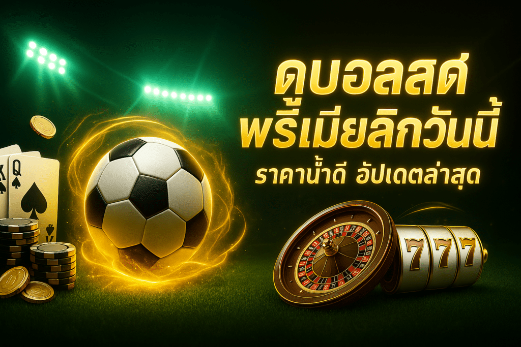 ดูบอลสดพรีเมียร์ลีกวันนี้